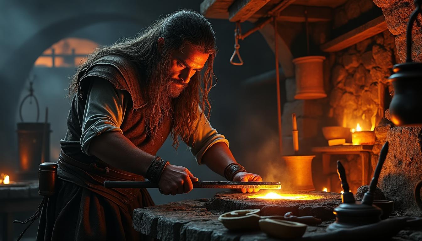 plongez dans l'univers fascinant de tolkien avec 'les secrets d'aulë', découvrez l'artisan des mondes qui façonna la terre et les créatures de la terre du milieu. explorez ses créations et son héritage dans la mythologie tolkienienne.