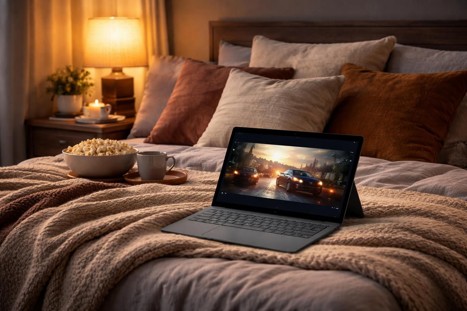 découvrez comment transformer votre surface pro en un coin cinéma confortable au lit grâce à cette tablette tactile microsoft. idées et astuces pour une expérience multimédia optimale.
